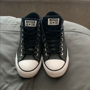 Black and Gray Converse Chuck Taylor